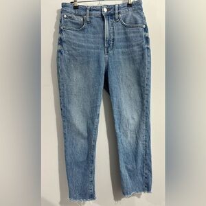 Madewell Curvy Perfect Vintage Jean W/ Raw Hem Womens Size 26P
